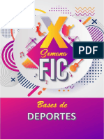 X Semana FIC - Bases generales del evento deportivo de la Facultad de Ingeniería Civil CEIC UNI