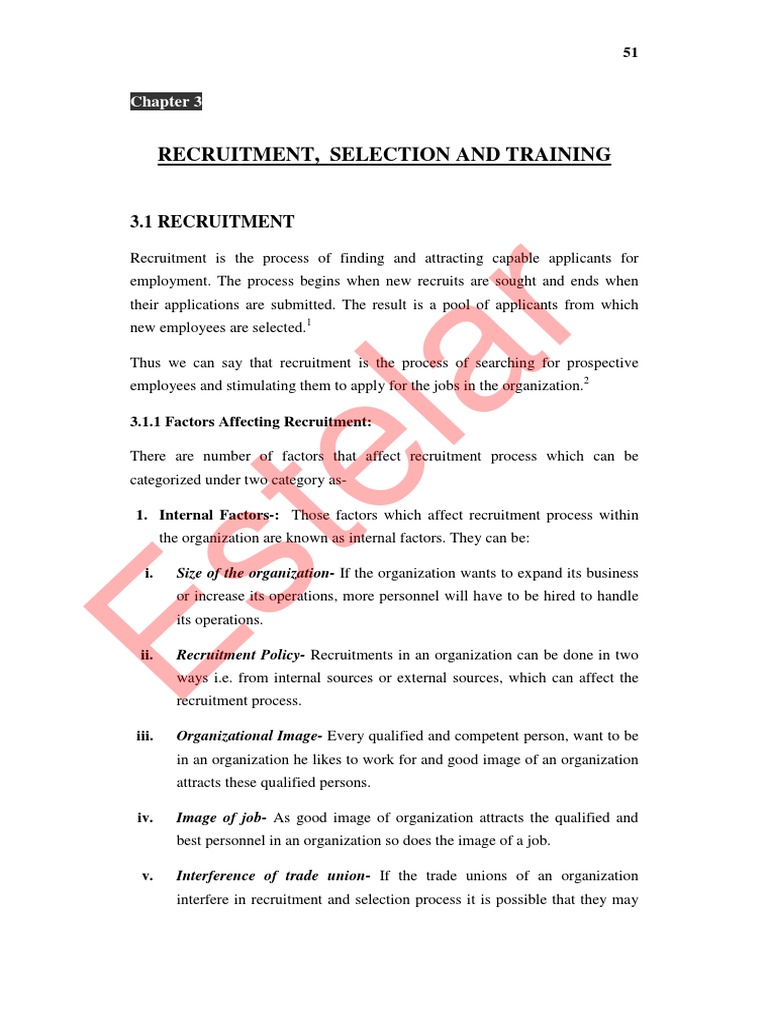 Steps in Recruitment and Selection Process | PDF | Recruitment | Employment