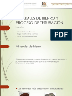 Minerales de Hierro y Proceso de Trituración