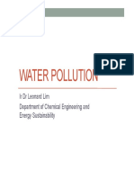 Water Pollution and Control