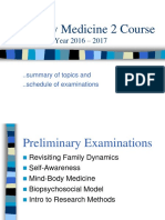Family Medicine 2 Course: Academic Year 2016 - 2017