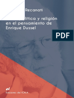 Ética, Política y Religión en El Pensamiento de Enrique Dussel