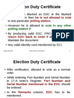 Election Duty Certificate: He Is Not Allowed To Vote Polling Station
