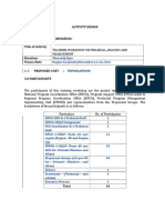 Sample Training Design - Financial Management