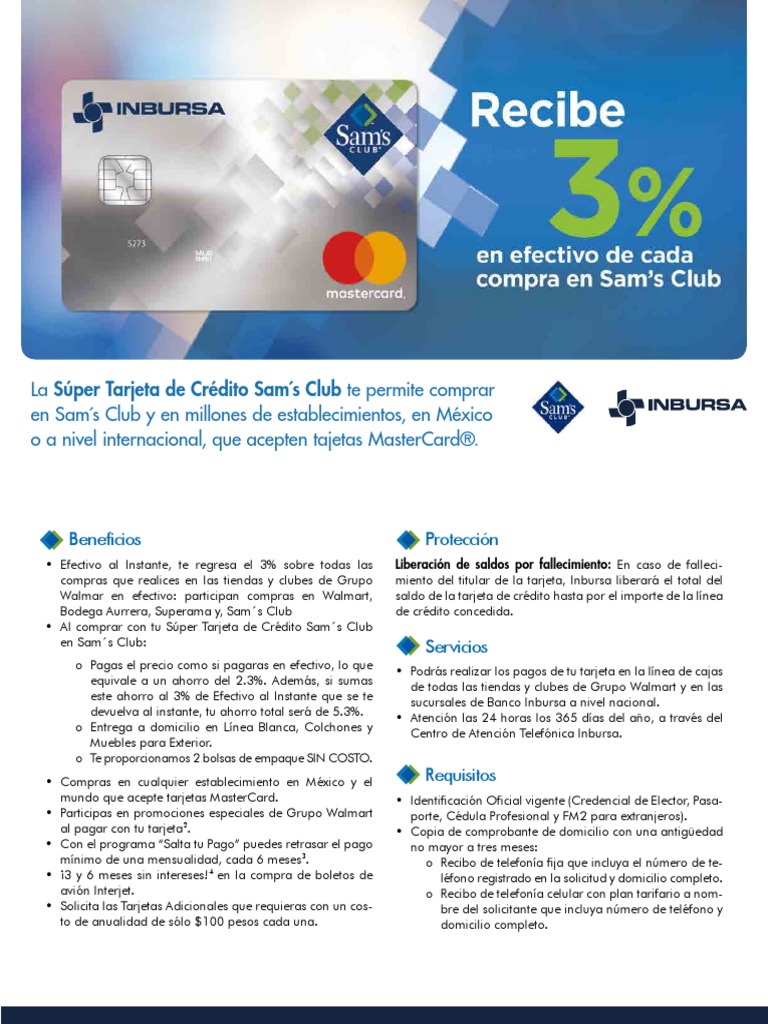 Sams | PDF | Bancos | Tarjeta de crédito