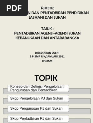 Pengurusan Dan Pentadbiran Pj Pdf