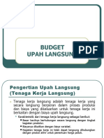 Anggaran Upah Langsung