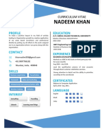 Nadeem Khan: Education Profile