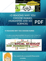 O Reasons Why You Choose Humms (Humanities and Social Sciences)