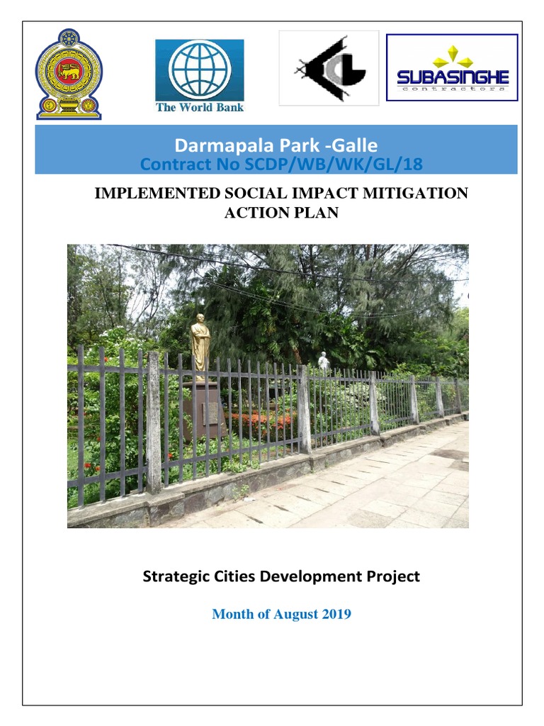 Dharmapala Park Social Safeguard Report | PDF | Personal Protective ...