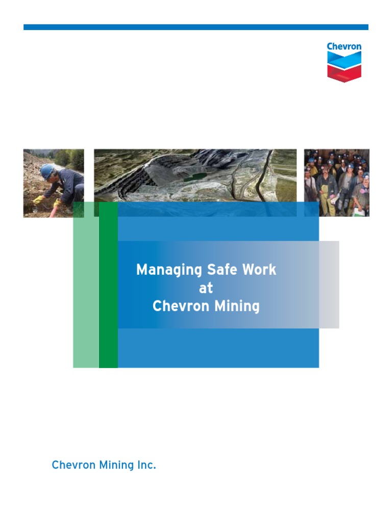 Chevron Mining Safe Work Handbook | PDF | Safety | Nature