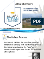 Industrial Chemistry: The Haber Process & The Ostwald Process