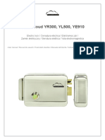 SilverCloud YR300, YL500, YE910 Electric Lock Manual