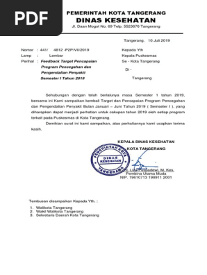 Surat Feedback Puskesmas Pdf