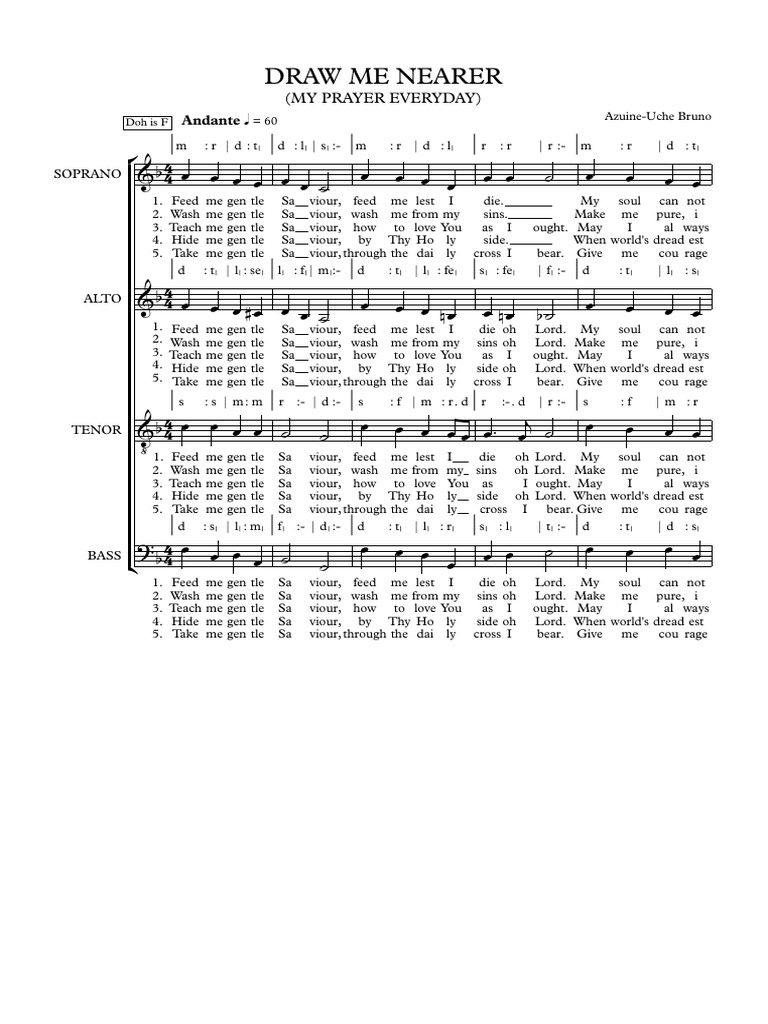 Draw Me Nearer - Full Score | PDF | Christian Worship And Liturgy ...