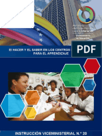 Instruccion No. 20 El Hacer y El Saber CRA PDF