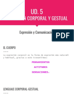 Expresión Corporal y Gestual