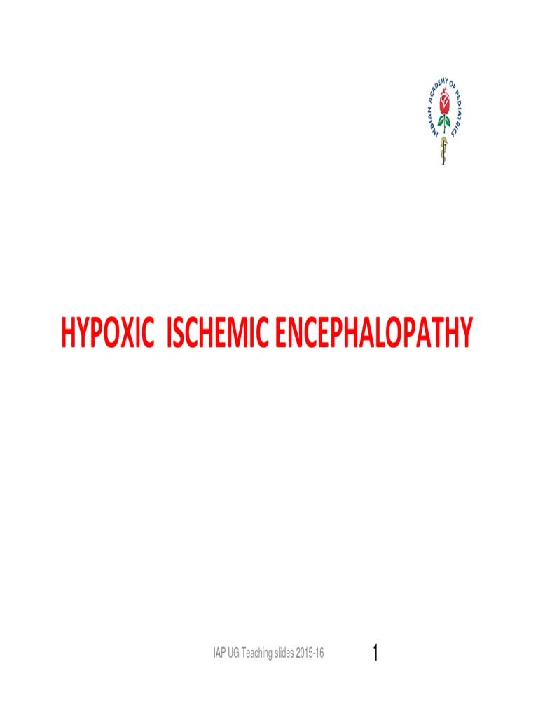 Hypoxic Ischemic Encephalopathy | PDF | Hypoxia (Medical) | Ct Scan