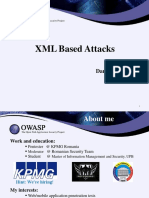 XML Based Attacks: Daniel Tomescu