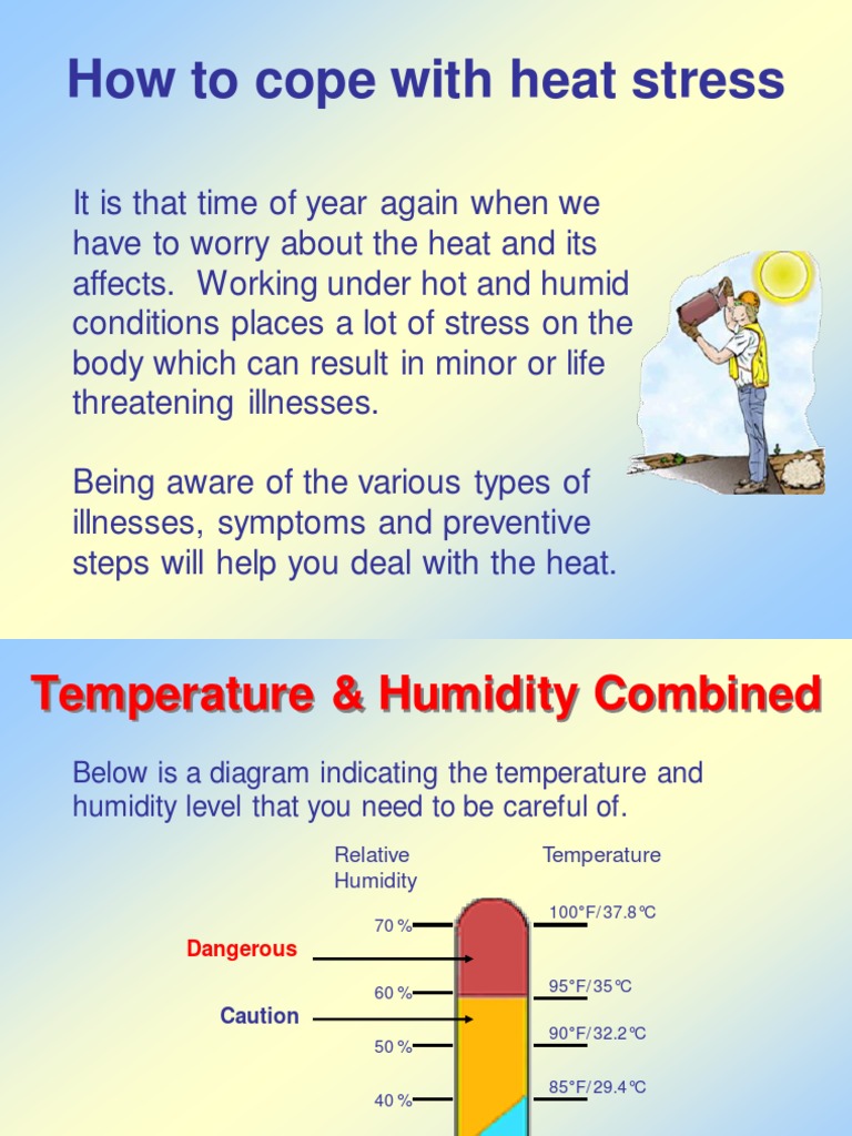 5454 Heat Stress | PDF | Dehydration | Hyperthermia