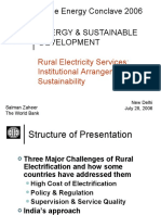 Irade Energy Conclave 2006: Rural Electricity Services: Institutional Arrangements For Sustainability