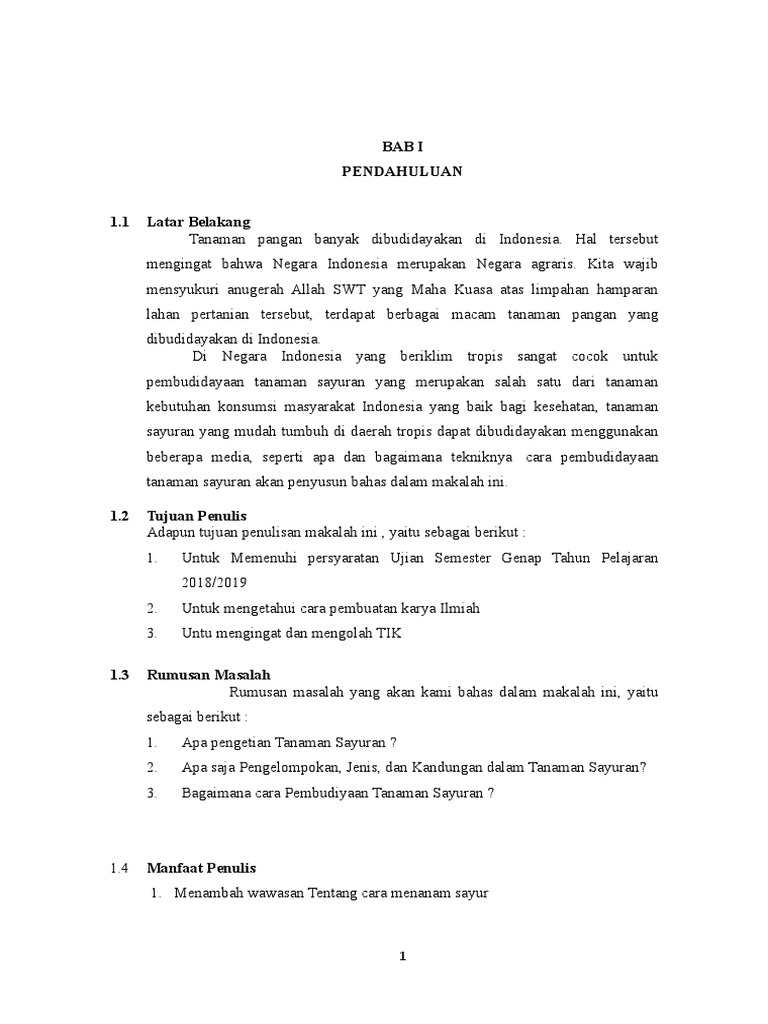 Makalah Budidaya Sawi