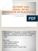 Treatment and Disposal of By-Products of Slaughter