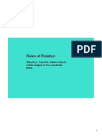 Rules of Rotation: Objective: Use The Rotation Rules To Rotate Images On The Coordinate Plane