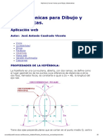 Hipérbola - Curvas Conicas para Dibujo y Matematicas