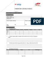 Formulir Lamaran Pekerjaan (POLMAN ASTRA) - Update