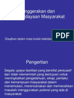 Penggerakan Dan Pemberdayaan Masyarakat