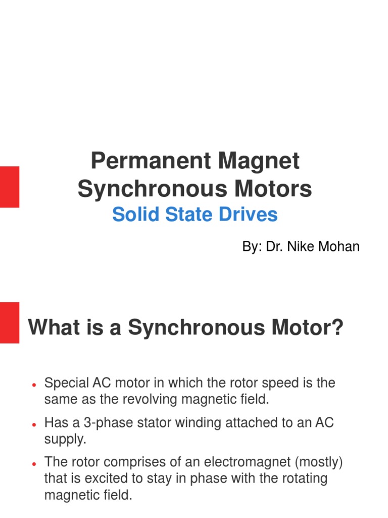 Permanent Magnet Synchronous Motors Guide | PDF | Science & Mathematics