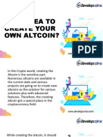 Have Idea To Create Your Altcoin