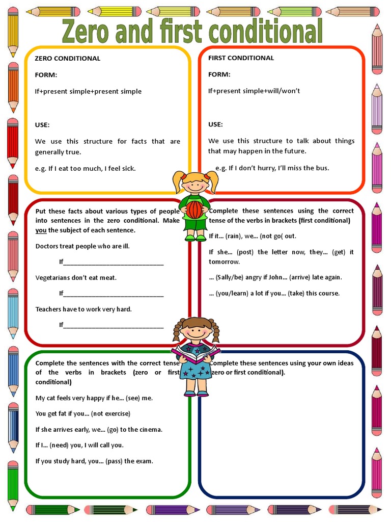 Zero And First Conditionals 89691 Pdf