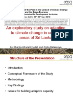 Coping Mechanism of The Coastal Poor in Sri Lanka Towards Adapting To Climate Change - Presentation