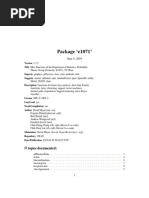 R E1071 Package Definition