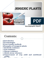 Transgenic Plants: Varshitha B.N. 2 Year M.Sc. DOS in Biotechnology Manasagangothri, Mysuru