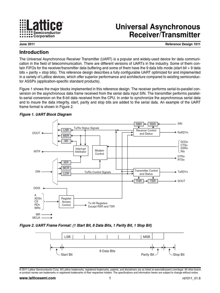 Universal Asynchronous Receiver/Transmitter: June 2011 Reference Design ...