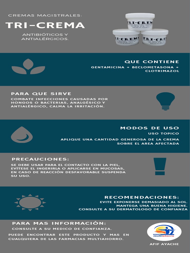 Usos y beneficios de la Tri-Crema | PDF