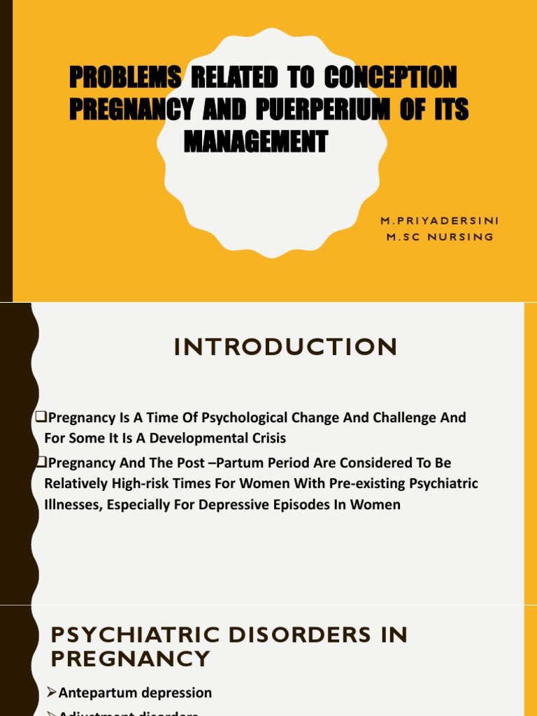 Mental Health in Pregnancy & Postpartum | PDF | Posttraumatic Stress ...