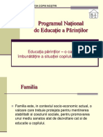 Educatia Parintilor o Cale de Imbunatatire a Situatiei Copilului in Familie