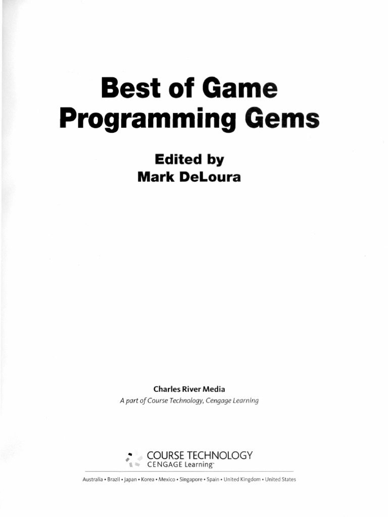 Table of Contents - Best of Game Programming Gems | PDF | Areas Of ...
