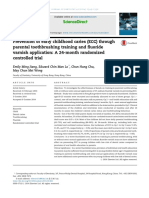 Effectiveness of parental toothbrushing training and fluoride varnish on early childhood caries