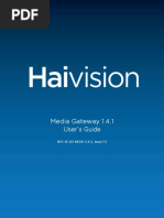 Media Gateway 1.4.1 User's Guide