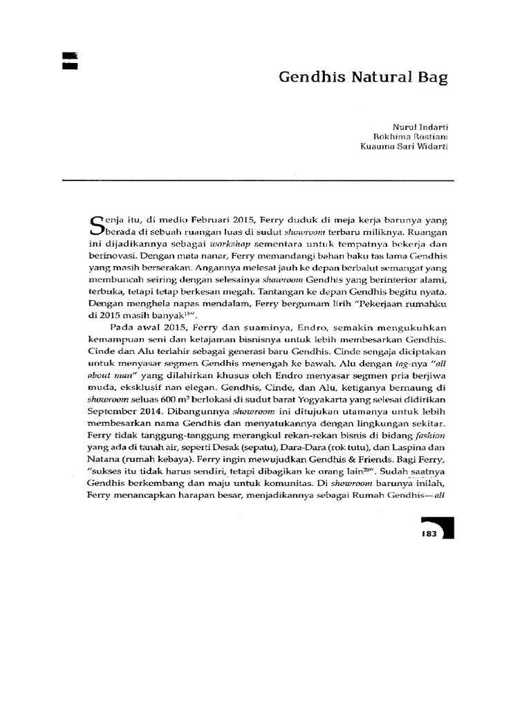 Gendhis Natural Bag PDF