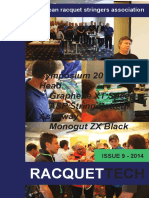 Symposium 2015 Head Graphene XT Speed ASP String Pattern Ashaway Monogut ZX Black