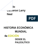 Historia Economica Mundial Del Paleolitico Hasta El Presente Rondo Cameron y Larry Neal