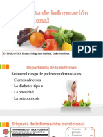  Información Nutricional