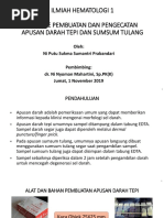 Metode Pembuatan Dan Pengecatan Apusan Darah Clareza