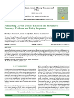 Forecasting Carbon Dioxide Emission and Sustainable Economy: Evidence and Policy Responses